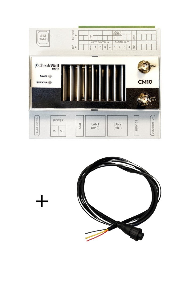 Checkwatt - CM10 + kommunikationskabel för Solplanet