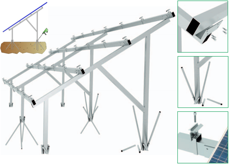 TreeSystem - 2x10 stående panel - Snözon 3,5 - Paket