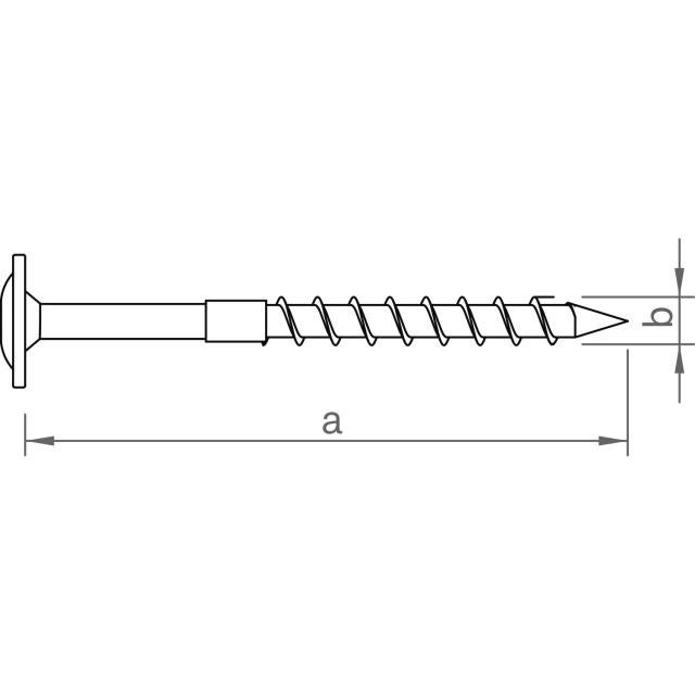 Novotegra - Montageskruv - 8x100 - T40 Galv. stål