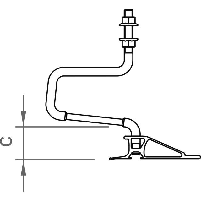 Novotegra - Dubbel takkrok ZD 30 M12