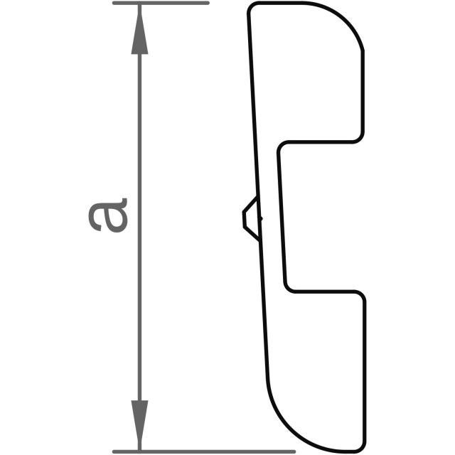 Novotegra - Insticksskarv C47 S - Set 2 x skena och 4 x AF8 skruv