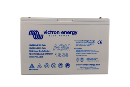 Victron - 12V/15Ah AGM Super Cycle Batt. (Faston-tab 6.3x0.8mm)