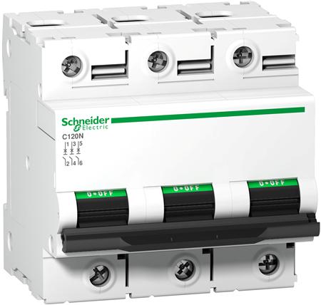 Schneider Electric - AC Automatsäkring 3-polig - 125 A  C-kurva