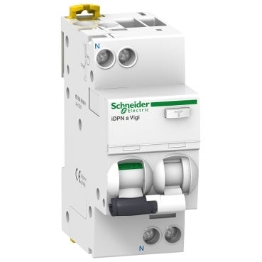 Schneider Electric - AC Automatsäkring med jordfelsskydd 1-polig - 10 A